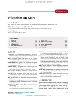 Volcanism on Mars