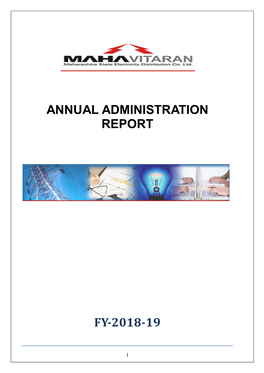 Annual Administration Report Fy-2018-19