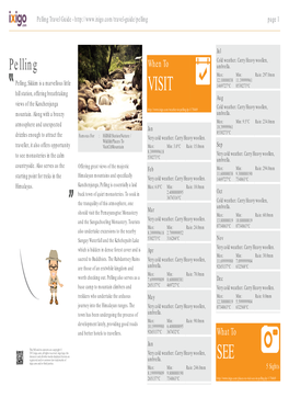 Pelling Travel Guide - Page 1