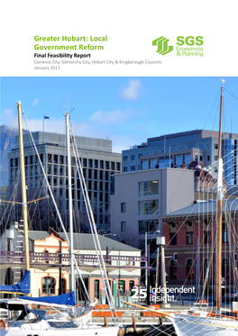 The SGS Greater Hobart: Local Government Reform Final