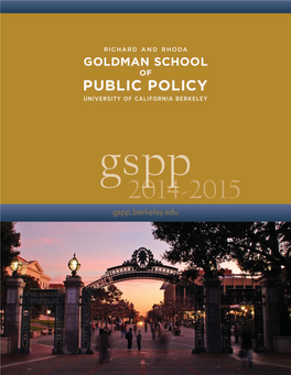 GSPP 2014-2015 Program Bulletin FINAL VERSION FOR