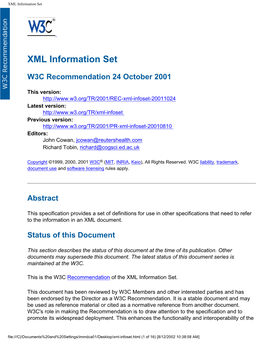 XML Information Set