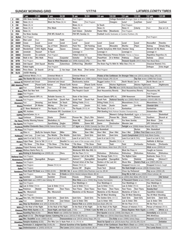 Sunday Morning Grid 1/17/16 Latimes.Com/Tv Times