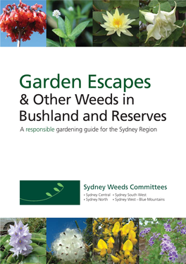 Garden Escapes & Other Weeds in Bushland and Reserves a Responsible Gardening Guide for the Sydney Region