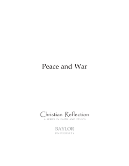 Peace and War