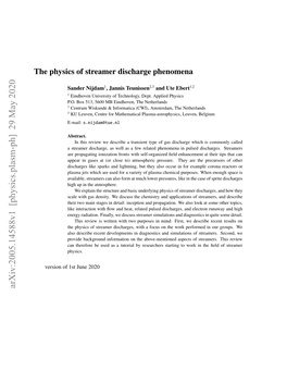 The Physics of Streamer Discharge Phenomena