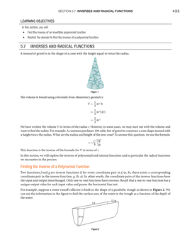 5.7 Inverses and Radical Functions Finding the Inverse Of