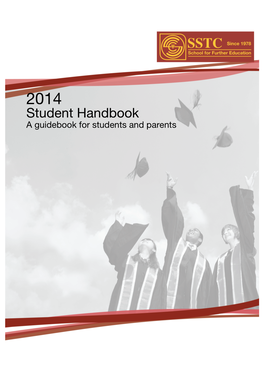 2014 Student Handbook a Guidebook for Students and Parents