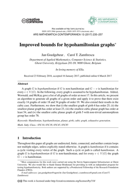 Improved Bounds for Hypohamiltonian Graphs∗