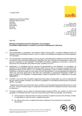 11 August 2020 Neighbourhood Planning Officer Horsham District