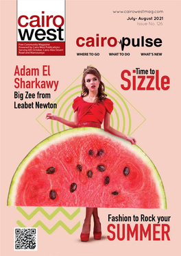 Cairo to Sa7el Magazine with Our Handy ‘Pop-It-In-Your-Bag’ Sized Sa7el Directory Will Roll out Across the Length of Sa7el at the Beginning of July