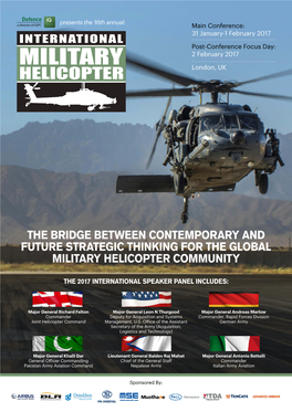 The Bridge Between Contemporary and Future Strategic Thinking for the Global Military Helicopter Community