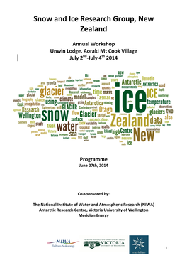 Snow and Ice Research Group,!New Zealand
