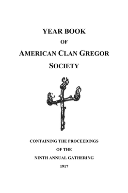 Year Book of American Clan Gregor Society
