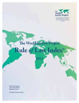 2011 WJP Rule of Law Index