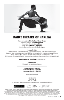 Dance Theatre of Harlem