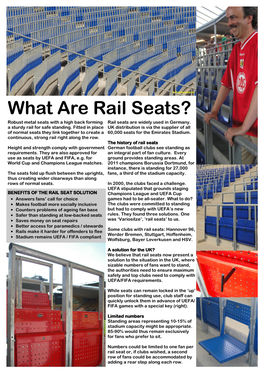 Safe Standing – What Are Rail Seats