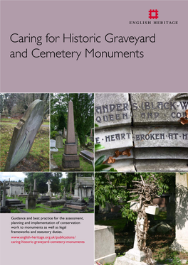 Caring for Historic Graveyard and Cemetery Monuments