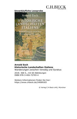 Historische Landschaften Italiens Wanderungen Zwischen Venedig Und Syrakus 2018