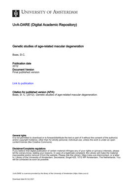 Related Macular Degeneration and Cutis Laxa