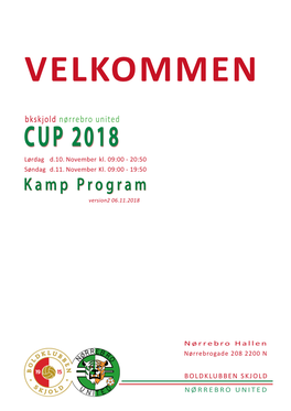 CUP 2018 Lørdag D.10