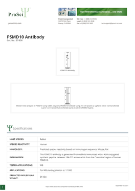 PSMD10 Antibody Cat
