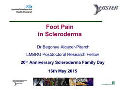 Foot Pain in Scleroderma