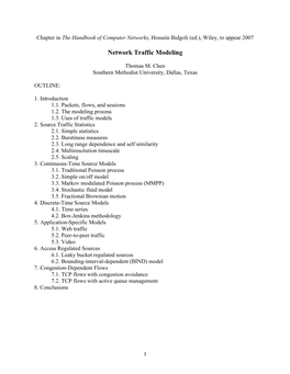 Network Traffic Modeling