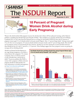 18 Percent of Pregnant Women Drink Alcohol During Early