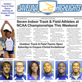 Seven Indoor Track & Field Athletes at NCAA Championships This Weekend