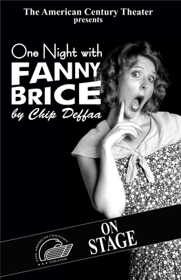 One Night with Fanny Brice