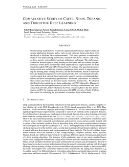 Comparative Study of Caffe, Neon, Theano, and Torch