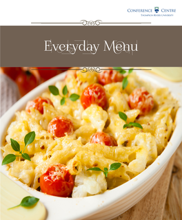Everyday Menu Breakfast Collections Priced Per Guest with a 10 Person Minimum