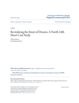 A North 24Th Street Case Study Tiffany Hunter Thunter@Unomaha.Edu