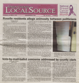 Breast Cancer Month Roselle Residents Allege Animosity Between