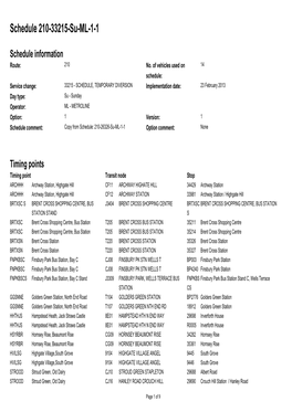 Standard Schedule 210-33215-Su-ML-1-1