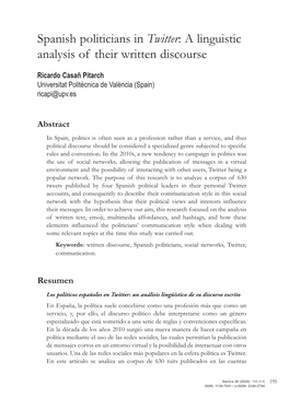 A Linguistic Analysis of Their Written Discourse