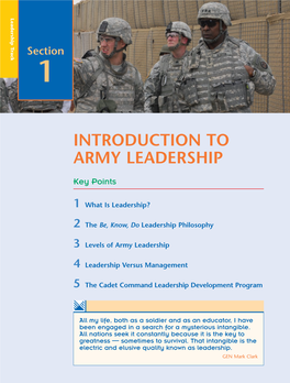 Introduction to Army Leadership