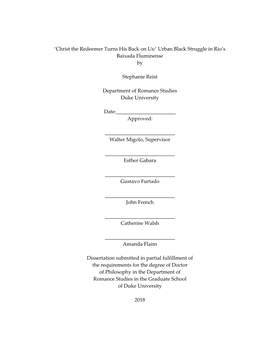 Duke University Dissertation Template