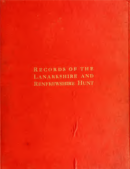 Records of the Lanarkshire and Renfrewshire Hunt