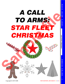 Star Fleet Christmas Is Published By: the Star Fleet Universe Is Published Under License from Franz AMARILLO DESIGN BUREAU, INC