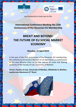 Brexit and Beyond: the Future of Eu Social Market Economy