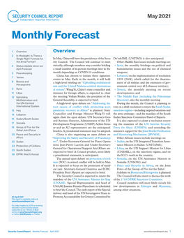 Monthly Forecast