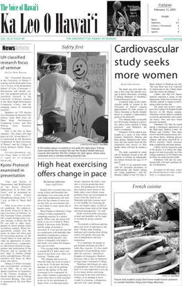 Cardiovascular Study Seeks More Women