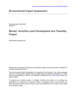 Amochhu Land Development and Township Project (RRP BHU 50165)