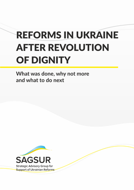 Reforms in Ukraine After Revolution of Dignity