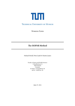 The ISOPAR Method: a Performance Analysis Project on the Shotlink™Database