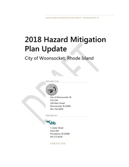 2018 Hazard Mitigation Plan Update – Woonsocket, Ri