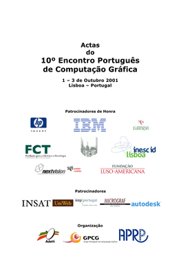 10º Encontro Português De Computação Gráfica