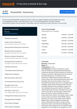 51 Bus Time Schedule & Line Route